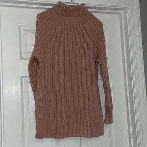 pink turtle neck sweater